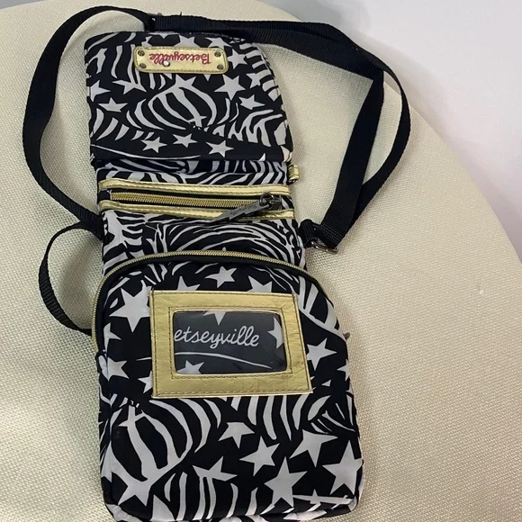 Betseyville x Betsey Johnson Stripe It While It Hot Mini Crossbody Bag - Picture 11 of 13